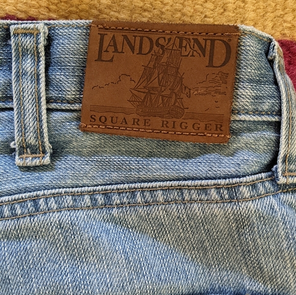 2 pairs Vintage Lands End Square Rigger Jeans - Picture 10 of 13